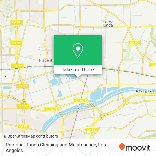 Personal Touch Cleaning and Maintenance map