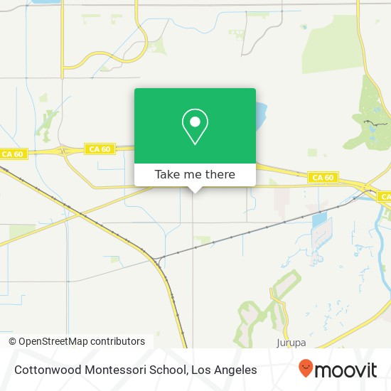 Mapa de Cottonwood Montessori School