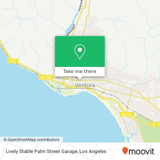 Mapa de Lively Stable Palm Street Garage