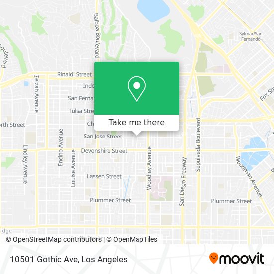 10501 Gothic Ave map