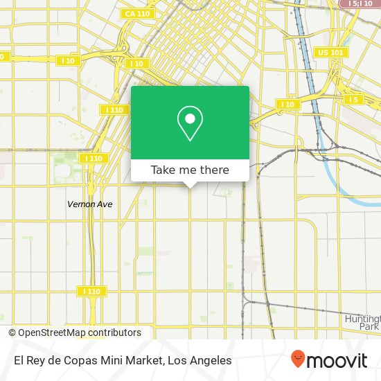 El Rey de Copas Mini Market map