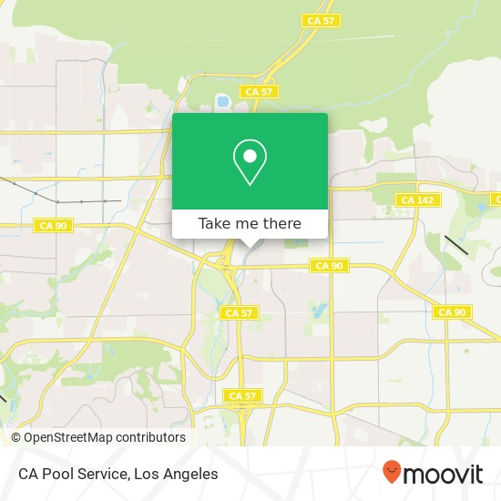 Mapa de CA Pool Service