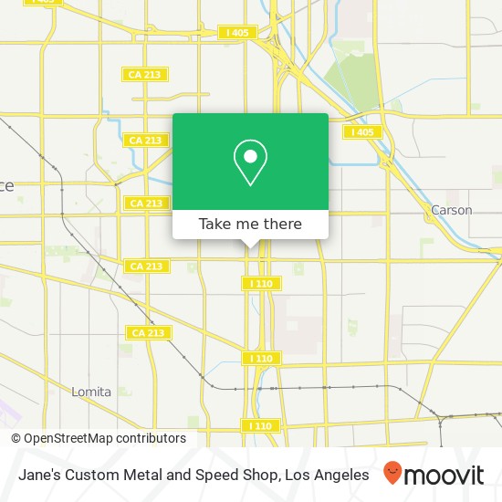 Jane's Custom Metal and Speed Shop map