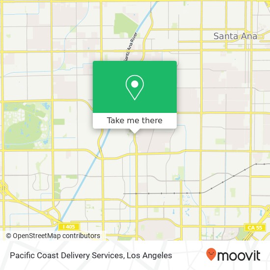 Pacific Coast Delivery Services map