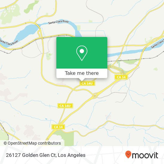 Mapa de 26127 Golden Glen Ct