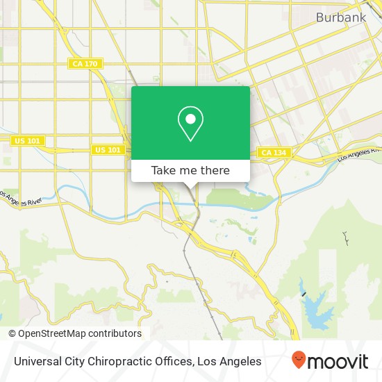 Mapa de Universal City Chiropractic Offices