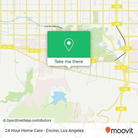 Mapa de 24 Hour Home Care - Encino