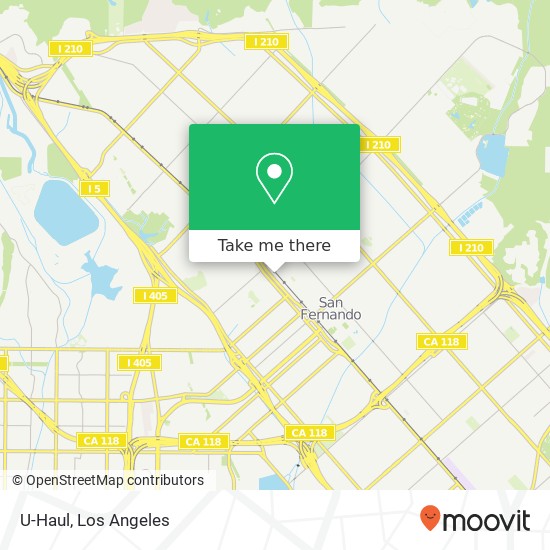 U-Haul map