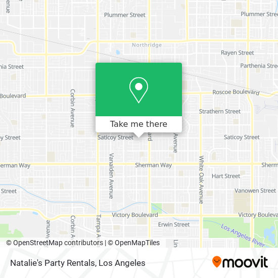 Natalie's Party Rentals map