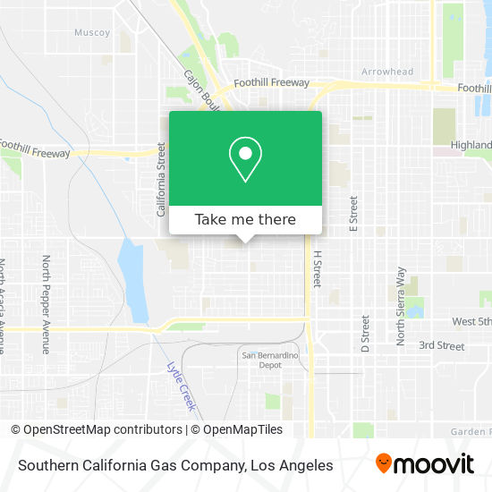 Mapa de Southern California Gas Company