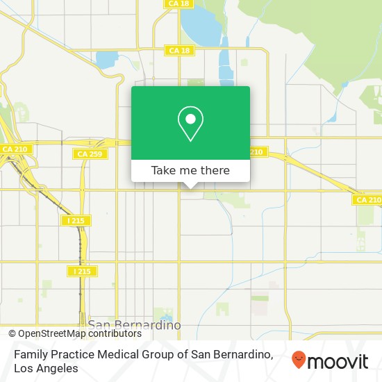 Mapa de Family Practice Medical Group of San Bernardino