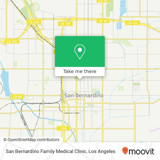 San Bernardino Family Medical Clinic map