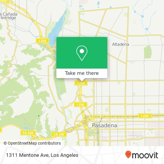 1311 Mentone Ave map