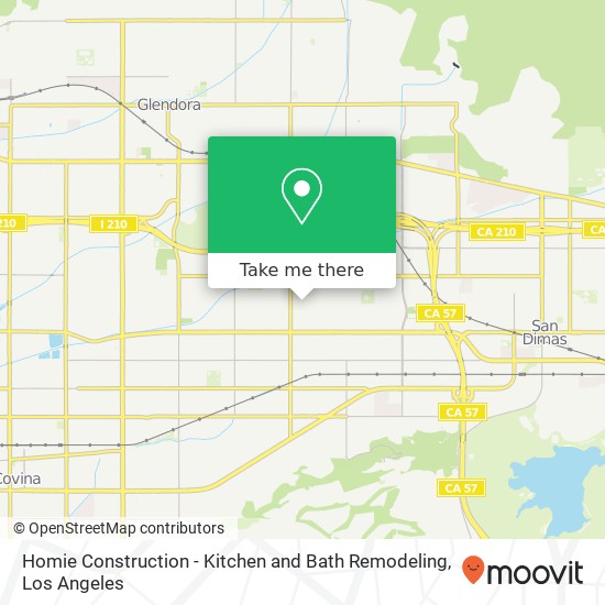 Homie Construction - Kitchen and Bath Remodeling map