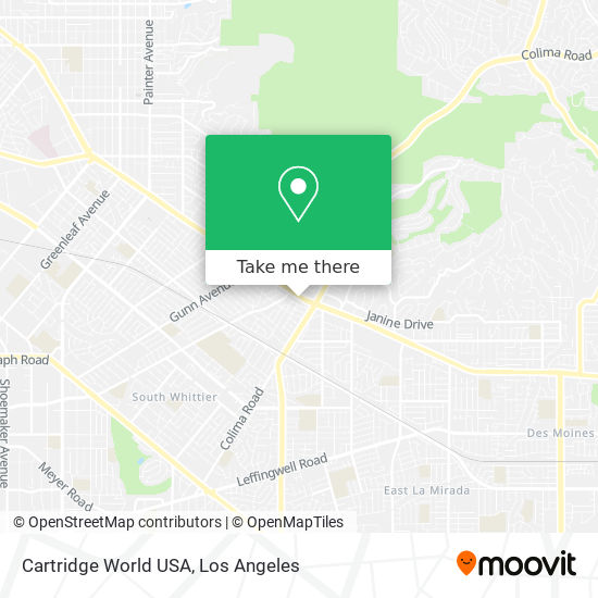 Mapa de Cartridge World USA