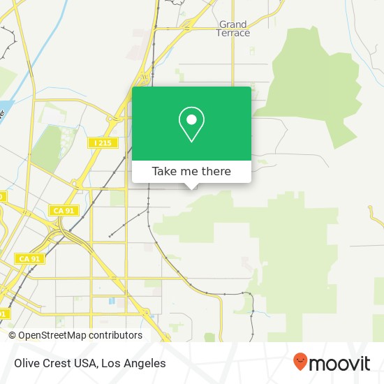 Olive Crest USA map