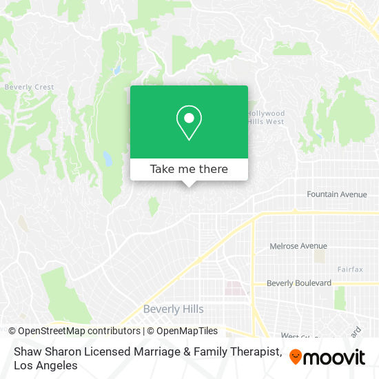 Shaw Sharon Licensed Marriage & Family Therapist map