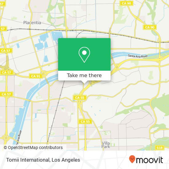 Mapa de Tomii International
