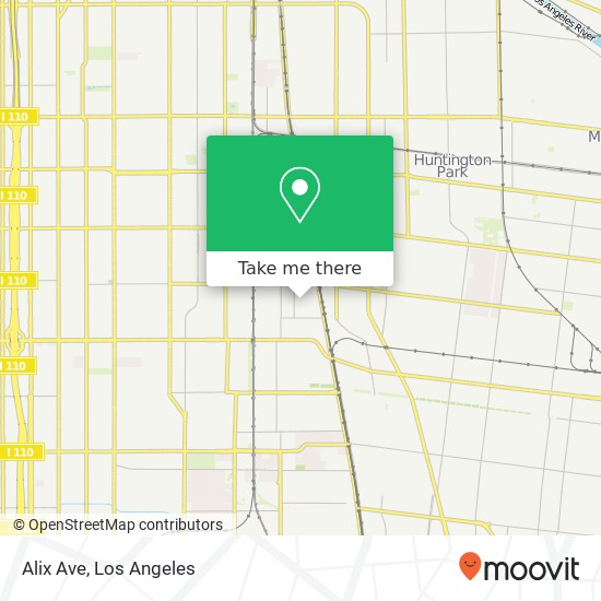 Alix Ave map