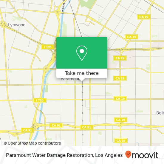 Paramount Water Damage Restoration map