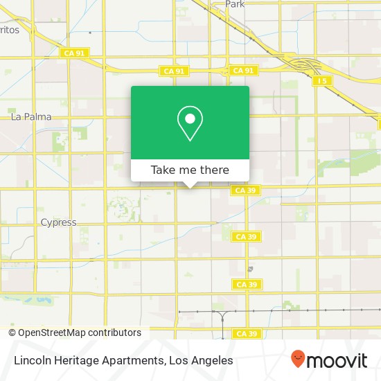 Mapa de Lincoln Heritage Apartments