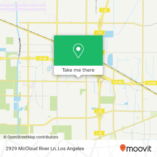 Mapa de 2929 McCloud River Ln