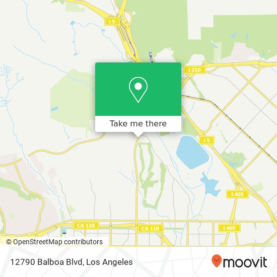 12790 Balboa Blvd map