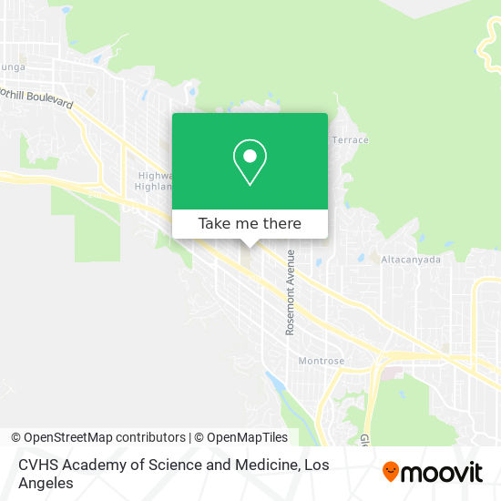 Mapa de CVHS Academy of Science and Medicine