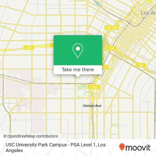 Mapa de USC University Park Campus - PSA Level 1