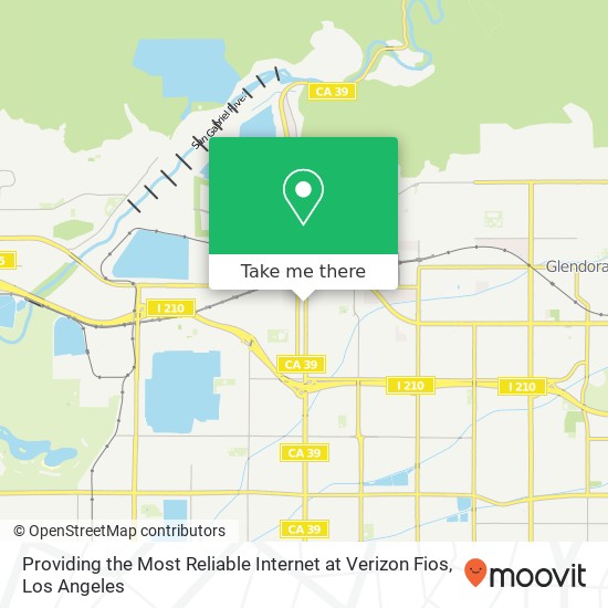 Mapa de Providing the Most Reliable Internet at Verizon Fios