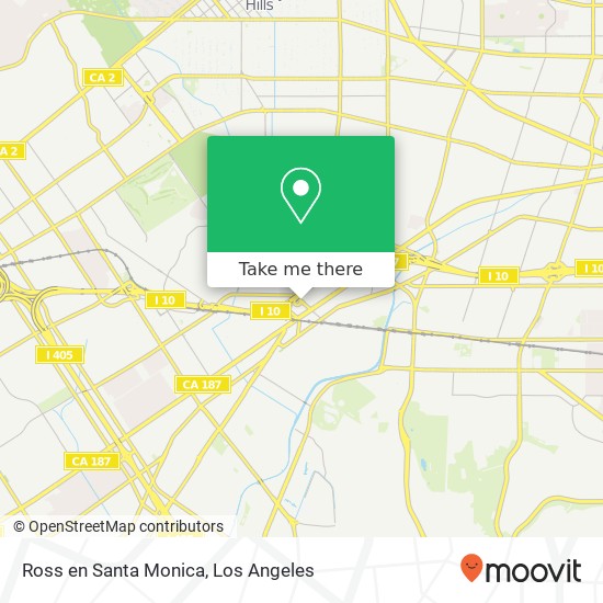 Ross en Santa Monica map
