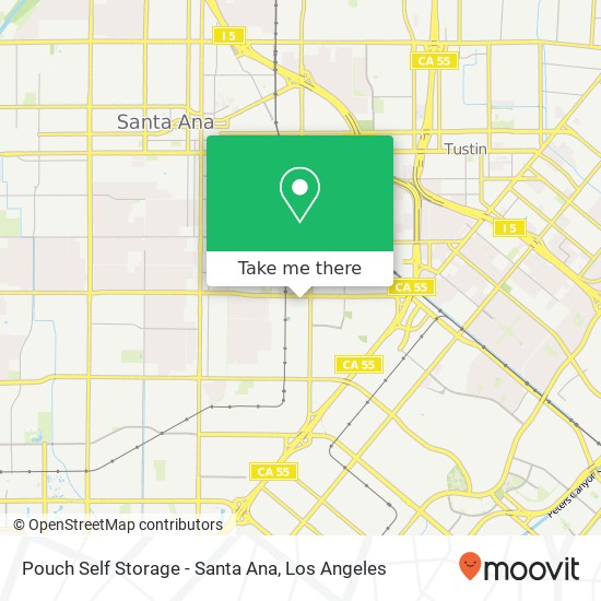 Pouch Self Storage - Santa Ana map