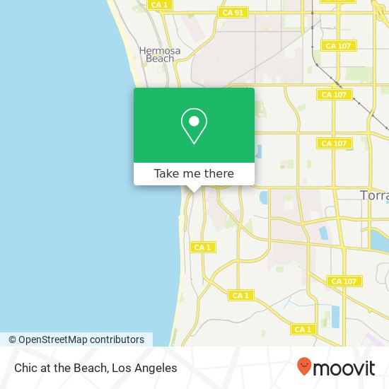 Chic at the Beach map