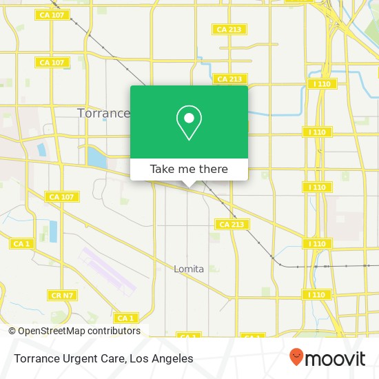 Torrance Urgent Care map