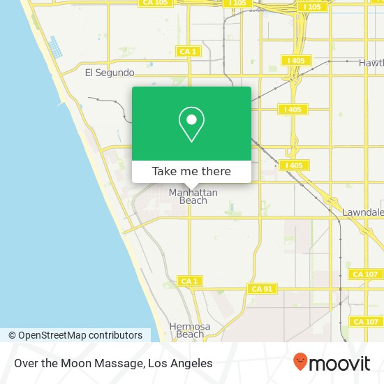 Over the Moon Massage map