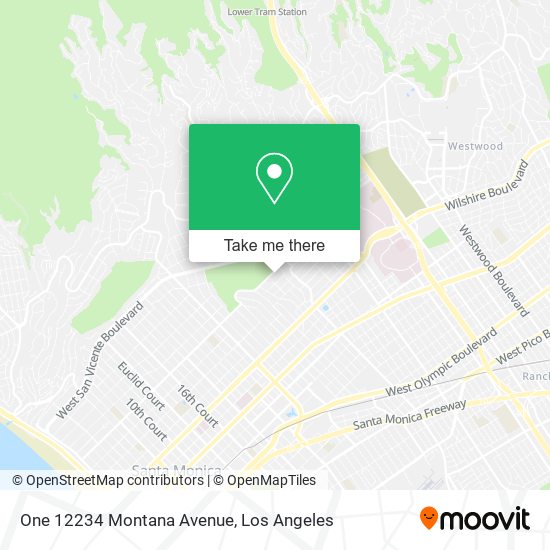 One 12234 Montana Avenue map