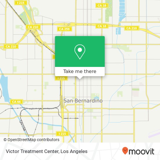 Victor Treatment Center map