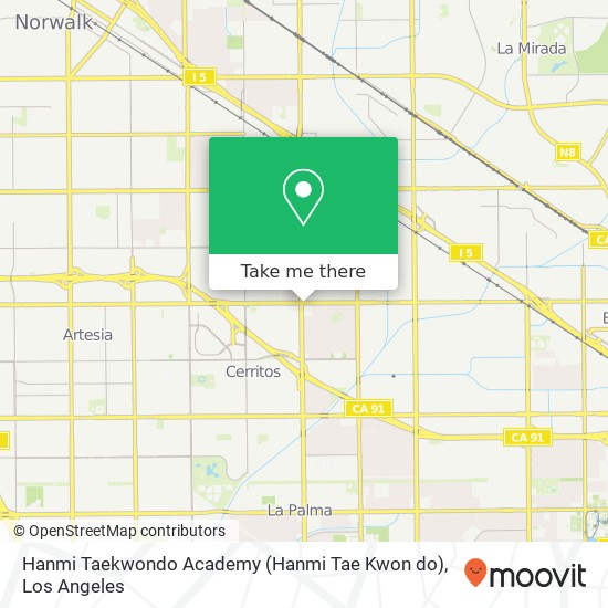 Mapa de Hanmi Taekwondo Academy (Hanmi Tae Kwon do)