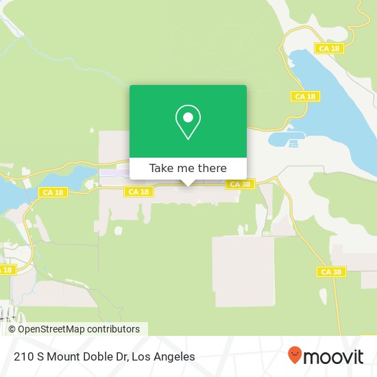 210 S Mount Doble Dr map