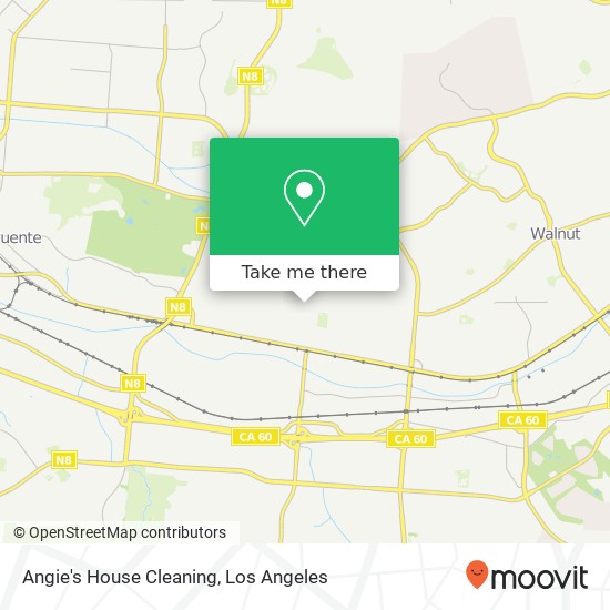 Angie's House Cleaning map