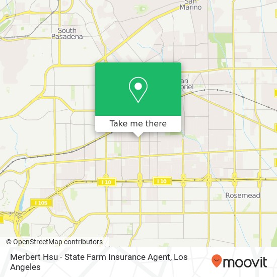 Mapa de Merbert Hsu - State Farm Insurance Agent