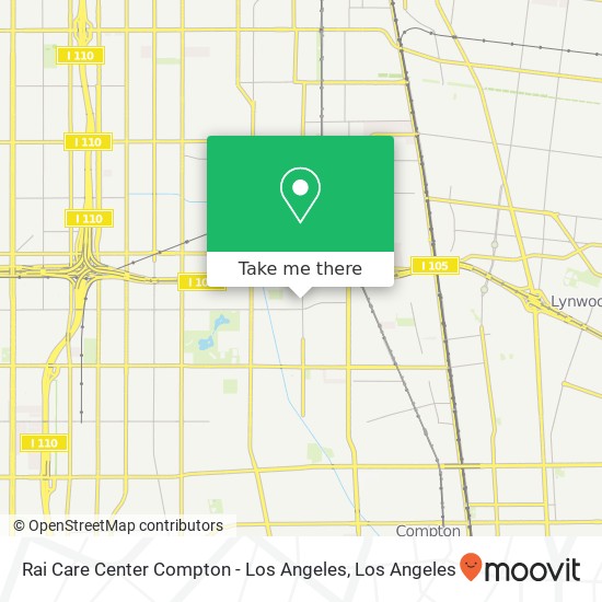 Rai Care Center Compton - Los Angeles map