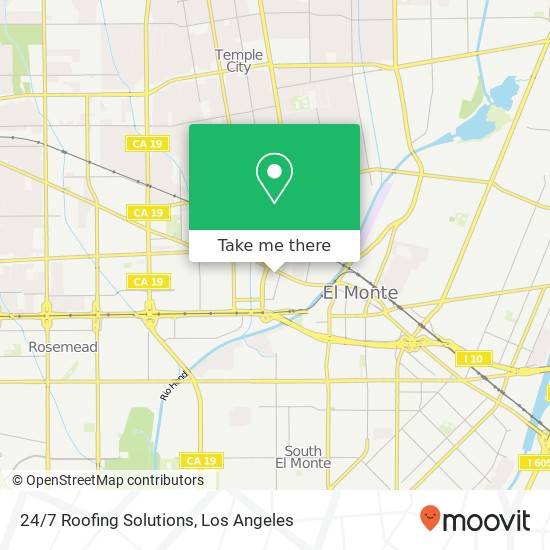 24/7 Roofing Solutions map