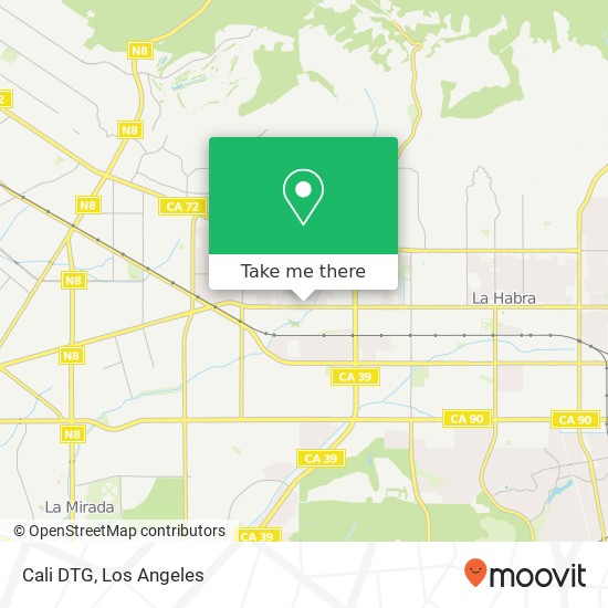 Cali DTG map