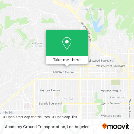 Academy Ground Transportation map