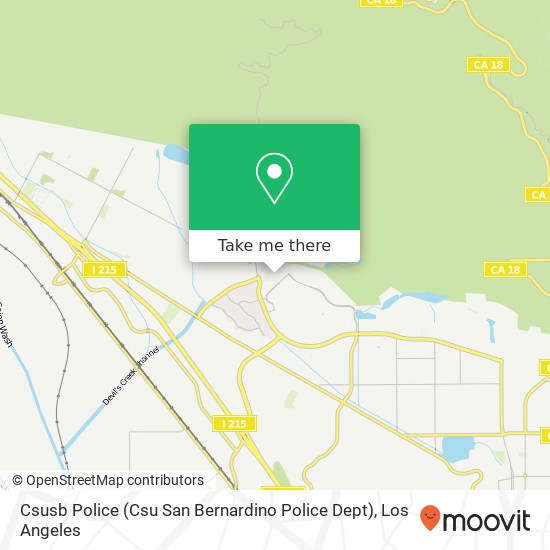 Csusb Police (Csu San Bernardino Police Dept) map