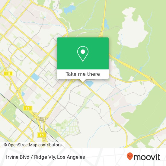 Mapa de Irvine Blvd / Ridge Vly