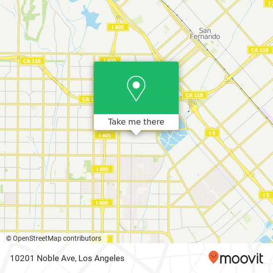 Mapa de 10201 Noble Ave