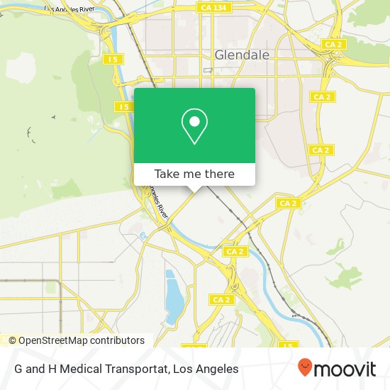 G and H Medical Transportat map