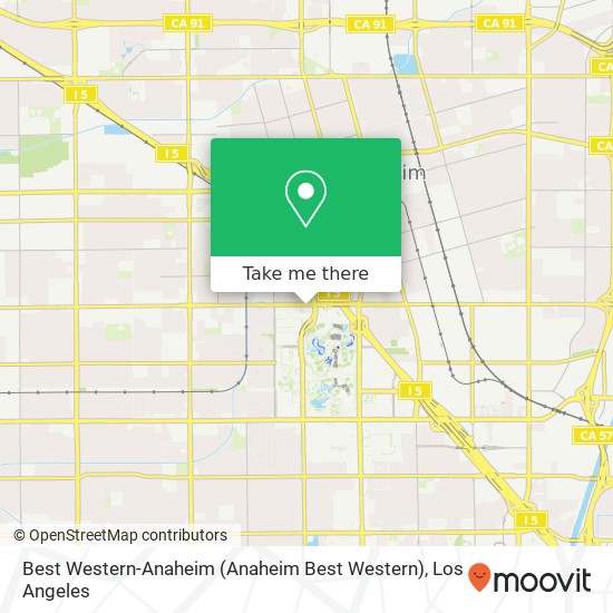 Best Western-Anaheim map
